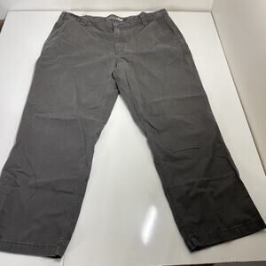 Carhartt Relaxed Fit Canvas Distressed Gray Straight Leg Pants Mens 42X30
